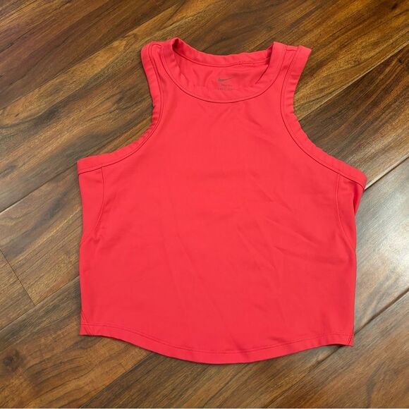 Nike One Drifit salmon/coral pink sleeveless activewear tank top - Picture 1 of 3
